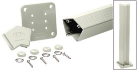 CRL 100 Series 36" 135&#176 Surface Mount Post Kit