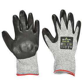 CRL 234S Gray/Black Level 4 Cut Resistant Gloves - Small Size Pair