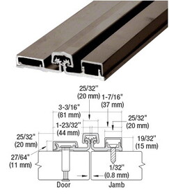CRL 250 Series Heavy-Duty Full Surface Continuous Hinge -