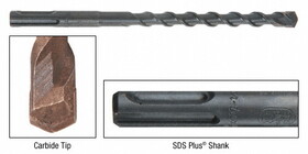 CRL 25220 3/8&#034; x 6&#034; Thundertwist&#153; SDS Plus&#174; Plus Uni-Shank Drill