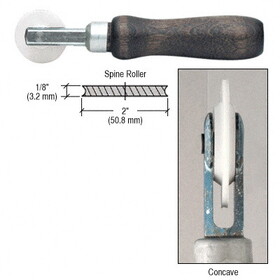 CRL 27K7N 1/8&#034; Single Concave Edge Nylon Wheel Spline Roller