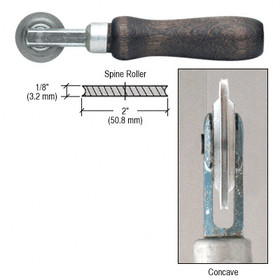 CRL 27K7 Concave Edge Steel Spline Roller with 2&#034; x 1/8&#034; Wheel