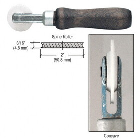 CRL 27K9N 3/16&#034; Single Concave Edge Nylon Wheel Spline Roller
