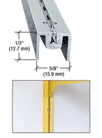 CRL Anodized 36" Aluminum Wall Standard