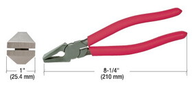 CRL 3410 8-1/4" Flare Jaw Glass Pliers