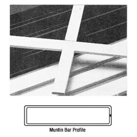 CRL 3455804 White 3/16" x 3/4" Muntin Bar