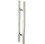 CRL 36SQRLPBS Brushed Stainless Glass Mounted Square Ladder Style Pull Handle with Round Mounting Posts - 36" (914 mm) Overall Length Price/ Each