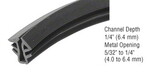 CRL 3800180 Black Universal Glazing Spline for SS Glass - 750'