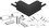 CRL 3TRHBL Matte Black 300 Series Top Cap 90&#176 Corner, Price/Each