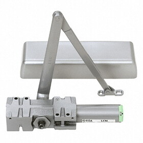CRL 4041DAL LCN Aluminum ANSI Grade 1 Adjustable Spring Power Multi-Size Size 1 - 6 Surface Mounted Door Closer with Delayed Action
