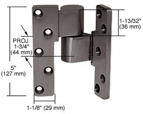 CRL 41J190R313 Dark Bronze 3/4" Offset Intermediate Right Hand Pivot
