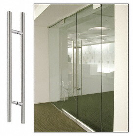 CRL 42LPBS Brushed Stainless 42" Extra Length Ladder Style Back-to-Back Pull Handle