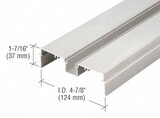 CRL 487X50111 487 Clear Anodized OfficeFront™ Deep Pocket Wall Jamb/Head - 24'-2