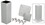 CRL 4P36KS Silver Metallic Standard 4" x 4" Surface Mount 36" Long Post Kit, Price/Each