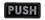 CRL 566HA Horizontal Black with Silver Letters "PUSH" Decal, Price/25 Each