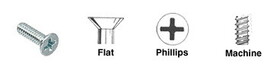CRL 632X112FMS 6-32 x 1-1/2&#034; Flat Head Phillips Machine Screws