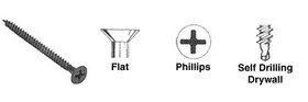 CRL 6X114DWSD 6 x 1-1/4&#034; Flat Head Phillips Self Drilling Drywall Screws