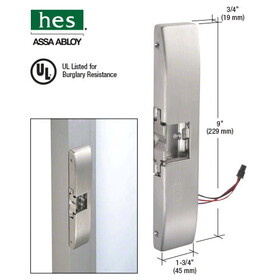 HES&#174; 9600BS 9600 Series Brushed Stainless Surface Mount Electric Strike