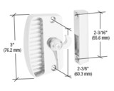 CRL Sliding Screen Door Latch and Pull with 2-3/8