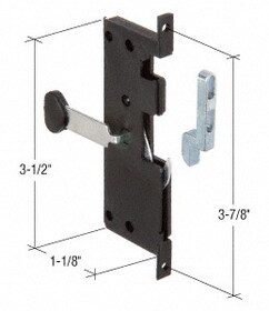 CRL A121 Screen Door Latch and Pull with 3-7/8" Screw Holes