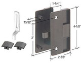 CRL A218 Black Sliding Screen Door Latch and Pull with 3