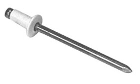 CRL 1/8" Diameter to 1/8" Grip Range Aluminum Mandrel and Rivet -