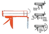 CRL AG2100 Accu-Glide Adjustable Handle Caulking Gun