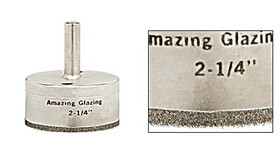 CRL AG214 2-1/4&#034; Amazing Glazing Plated Diamond Drill