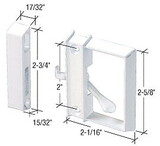 CRL AG268 White Sliding Screen Door Latch and Pull with 2