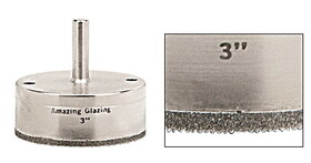 CRL AG3 3&#034; Amazing Glazing Plated Diamond Drill
