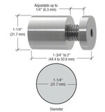 CRL ASB114134BS Brushed Stainless 1-1/4