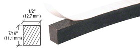 CRL AV4859 Neoprene Sponge Rubber Weatherstrip 1/2" x 7/16" with Peel-Bak Adhesive