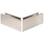 CRL B5A90SA Satin Anodized 12" Mitered 90&#176 Corner Cladding for B5A Series SurfaceMate Base Shoe, Price/Set