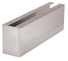 CRL Stainless 12" Welded End Cladding for B5L Series Low Profile Base Shoe