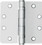 CRL BB35NRPA Satin Chrome Non-Removable Pin Standard Weight 1/4" Radius Ball Bearing Template Butt Hinge Price/ Box
