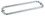 CRL BM12X12CH Polished Chrome 12" BM Series Back-to-Back Tubular Towel Bars With Metal Washers, Price/Each