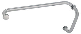 CRL 8" Pull Handle and 20" Towel Bar BM Series Combination With Metal Washers