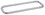 CRL BMNW18X18CH Polished Chrome 18" BM Series Back-to-Back Towel Bar Without Metal Washers, Price/Each