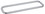 CRL BMNW24X24CH Polished Chrome 24" BM Series Back-to-Back Towel Bar Without Metal Washers, Price/Each