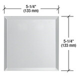 CRL BMP2GC Clear Double Blank Without Screw Holes Glass Mirror Plate