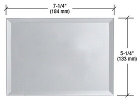 CRL BMP3GC Clear Triple Blank without Screw Holes Glass Mirror Plate