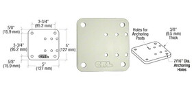 CRL 5" x 5" Offset Base Plate