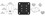 CRL BP5BL Matte Black 5" x 5" Square Base Plate, Price/Each