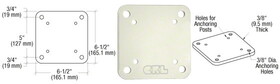 CRL 6-1/2" x 6-1/2" Square Base Plate