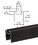 CRL BRGLSBL Matte Black 200, 300, 350, and 400 Series Bottom Rail for Glass 241" Long