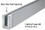 316 BRUSHED STAINLESS 120" STRAIGHT CLADDING FOR B5S SERIES STANDARD SQUARE ALUMINUM BASE SHOE