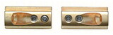 CRL BWB2 Brass Wall Mounting Brackets - Pair