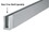 CRL BWCBS10 Brushed Stainless 120" Cladding for Windscreen and Smoke Baffle Base Shoe Price/ Each