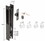 CRL C1123 Black Mid-Latch Flush Door Handle, Price/ Package