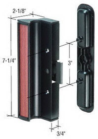 CRL Surface Mount Handle 3" Screw Holes for 950 Series Dual Glazed International Doors